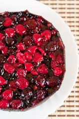 A delicious home-made cake with fresh berries