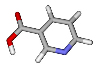 Niacin (vitamin B3 or PP) molecule