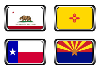 california, texas, arizona, new mexico