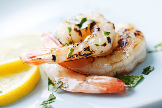 grilled shrimps