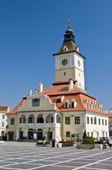 Fototapeta na wymiar Brasov Council Square (Piata Sfatului). Brasov, Romania