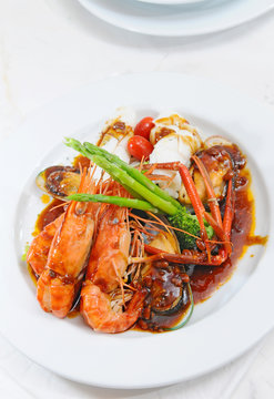 Chinese food - seafood stir-fried