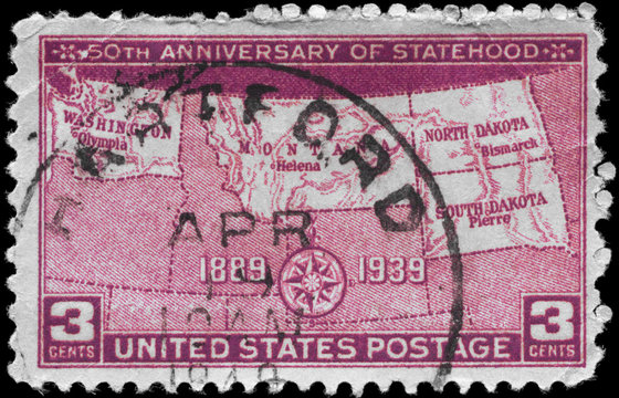 USA - CIRCA 1939 Statehood