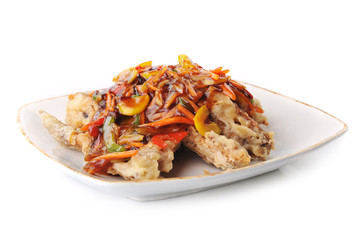 chicken with red sauce