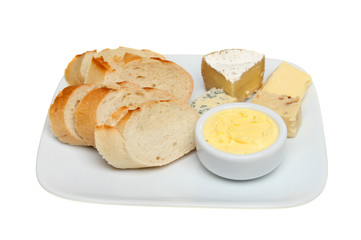 Bread cheese and butter