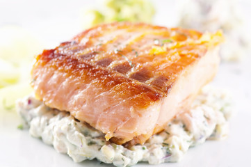 Lachs gebraten