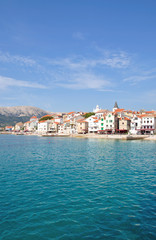 Fototapeta na wymiar Resort Baska na wyspie Krk w Chorwacji