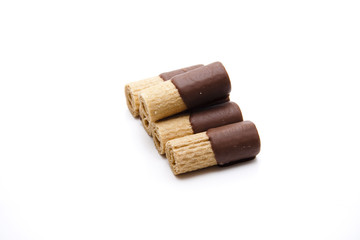 Waffeln mit Schokolade