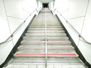 Staircase in underground passage