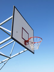 Basketball rim and net