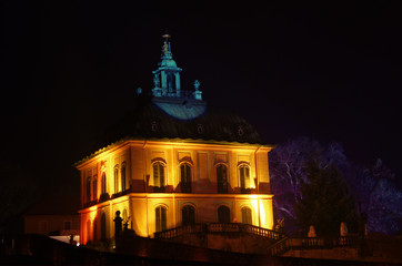 Moritzburg Fasanenschloesschen Nacht  01