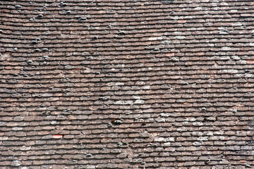 Background of old roof tiles