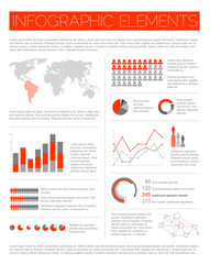 Big Vector set of Infographic elements