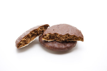 Lebkuchen halbiert