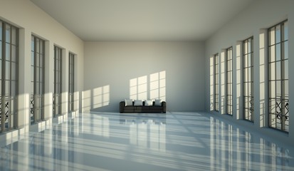 loft mit beton und klinker einrichtung, steinboden photos, royalty-free images, graphics, vectors & videos, Design ideen