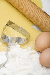 Uova farina per biscotti