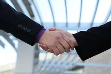 Business deal handshake