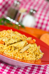 pilaw - risotto mit fleisch und curry