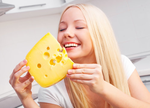 Woman With Cheese