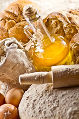 Still life with different cooking equipment
