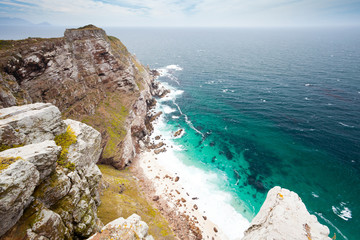 scenery of cape point, south africa