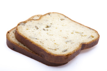 Sliced white bread