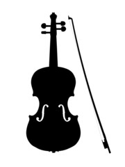 violin outline silhouette