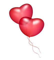 Fototapeta na wymiar balloon hearts
