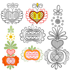 vector easter ornaments