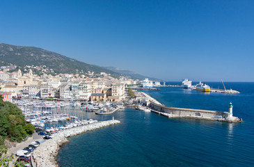 Bastia, Corse, port pêche plaisance commerce