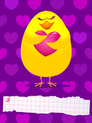 Sweet chick in love