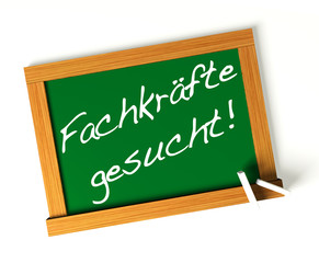 Obraz premium Fachkräfte gesucht! Button, Icon