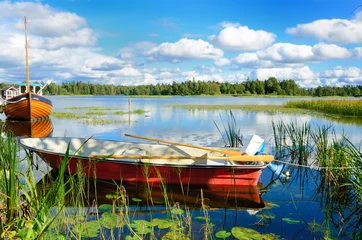 Raamstickers Swedish lake © Mizio70