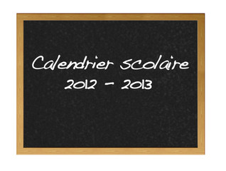 Obraz premium Calendrier scolaire.