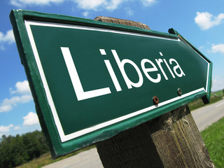 Liberia road sign