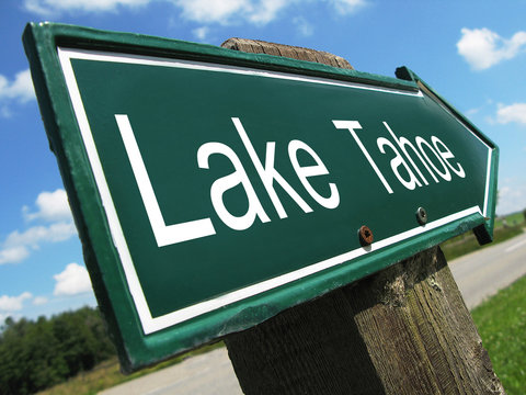 Lake Tahoe road sign