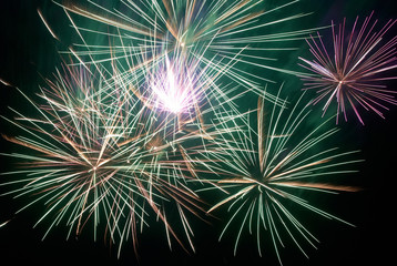 Fototapeta premium Colorful fireworks