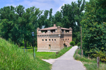 Fortress Rocca Stellata. Bondeno. Emilia-Romagna. Italy.