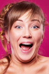 excited woman