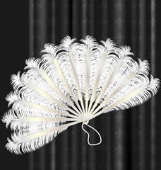 white feathers fan