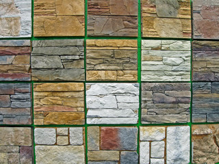 abstract granite wall, stone heap diversity