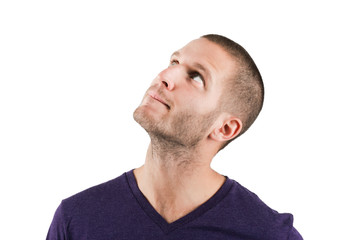 Fototapeta premium Man Looking Up
