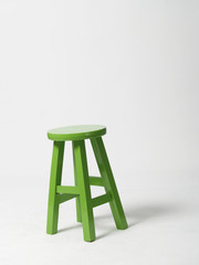 Green chair on the white blackground (2)