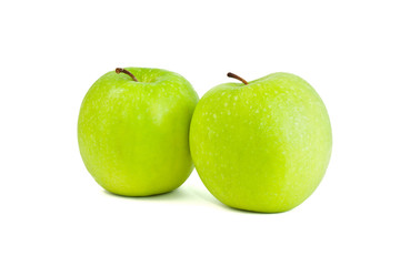 Two green apples