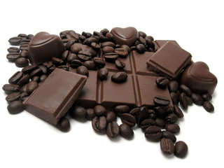 Chocolate with hearts