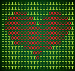 Czerwone serce  ASCII-art © deuter DLM