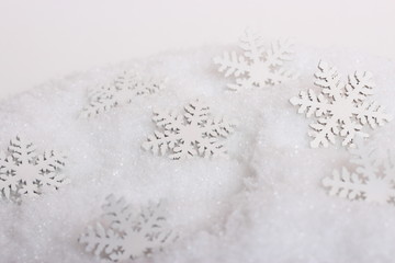 schneeflocken im schnee