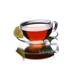 cup of tea with lemon