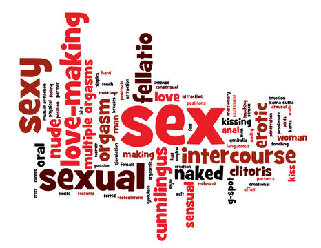 "SEX" Tag Cloud (erotic passion sexual love making sexy sensual)