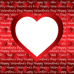 special Valentine's day background with heart